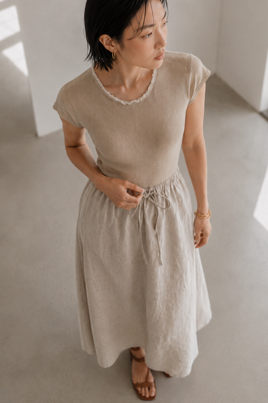 Canvas Muse • Panelled Cotton Linen Dress