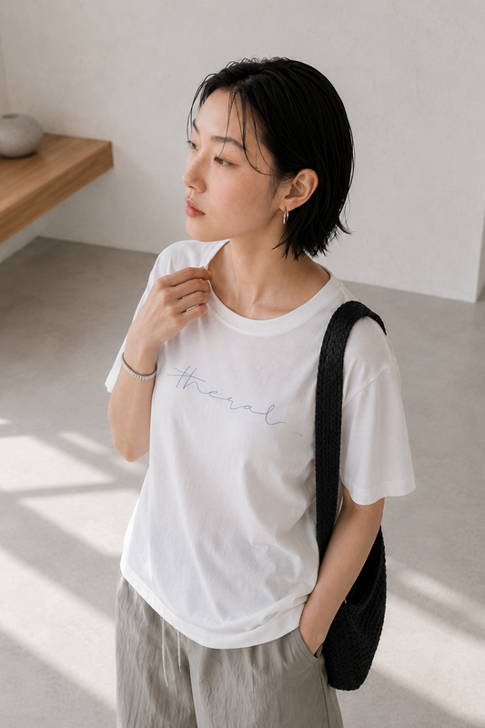 Soft Script • Relaxed Tee