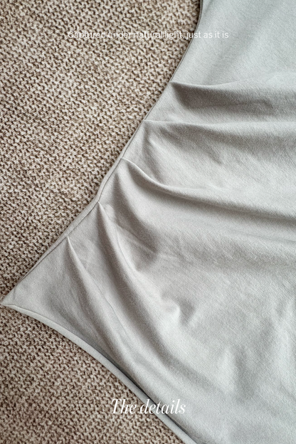 Asym Fold • Ruched One-Shoulder Tee