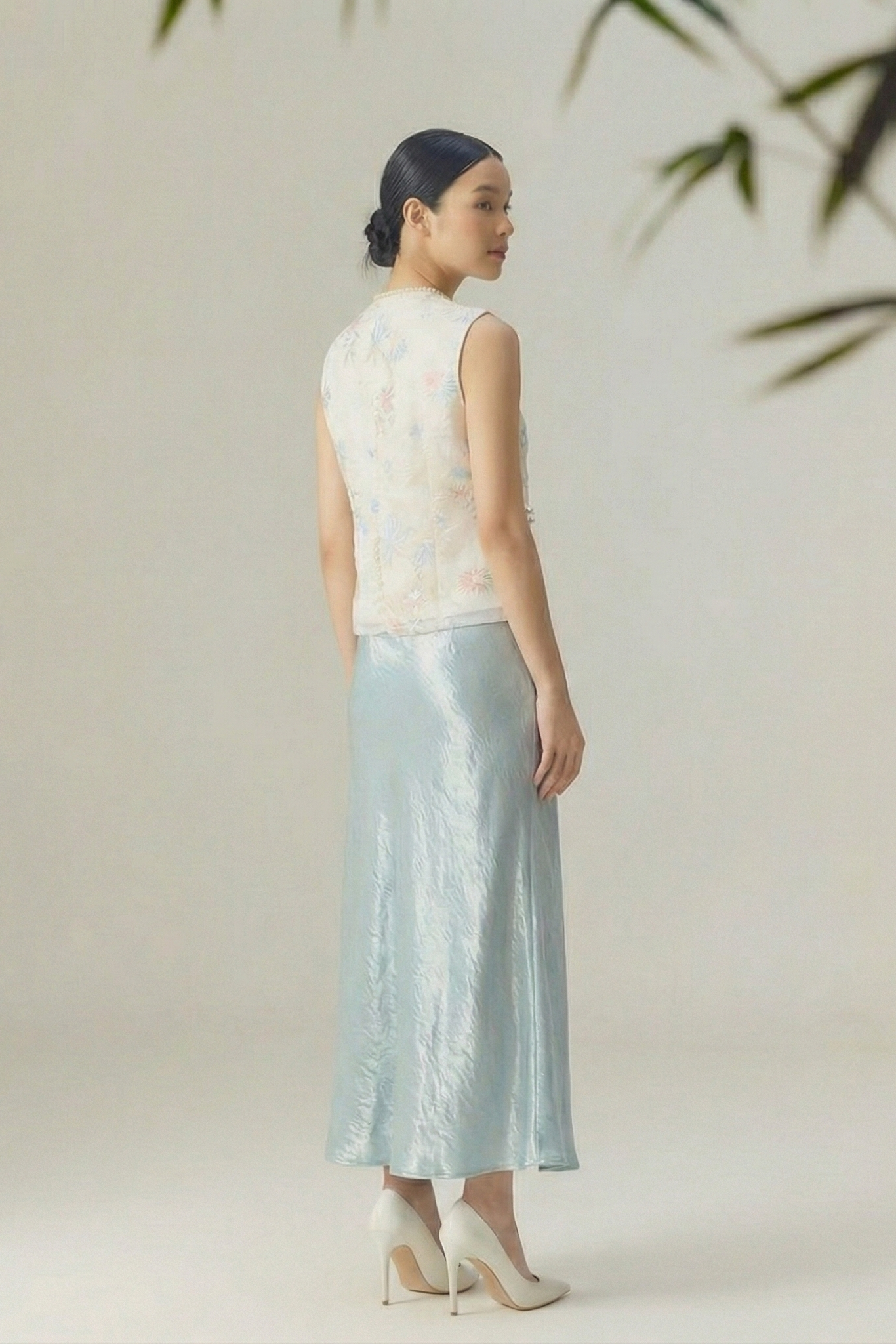 Blessing Knot • Neo-Chinese Vest & Skirt Set