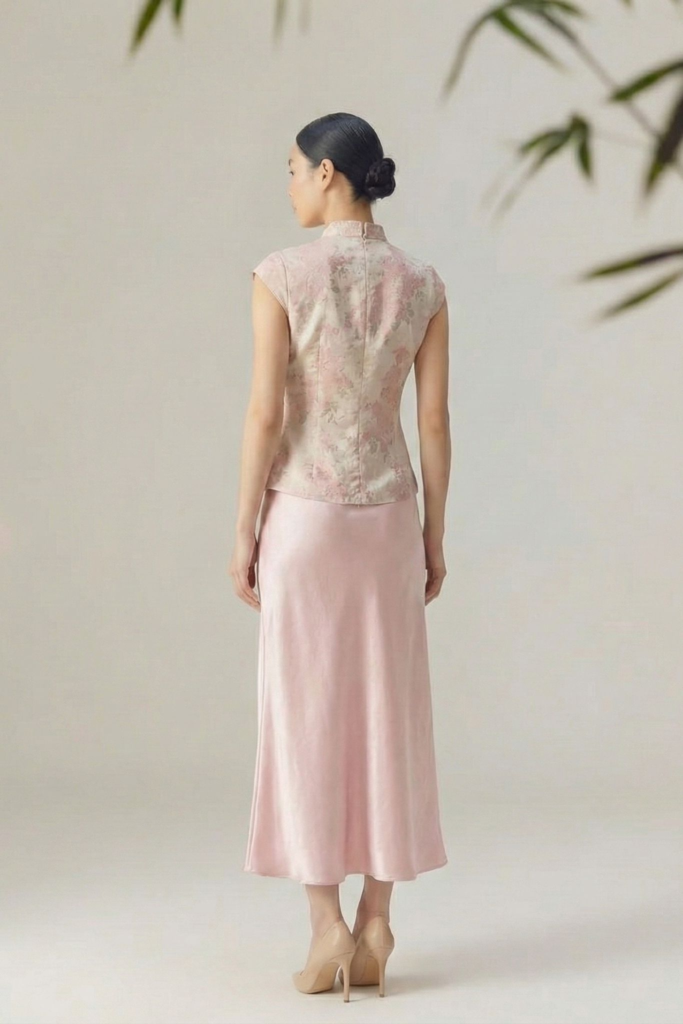 Blush Bloom • Neo-Chinese Two-Piece Set