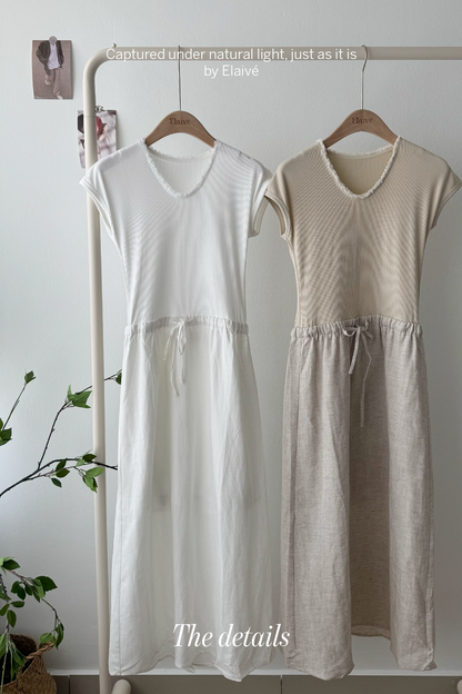 Canvas Muse • Panelled Cotton Linen Dress
