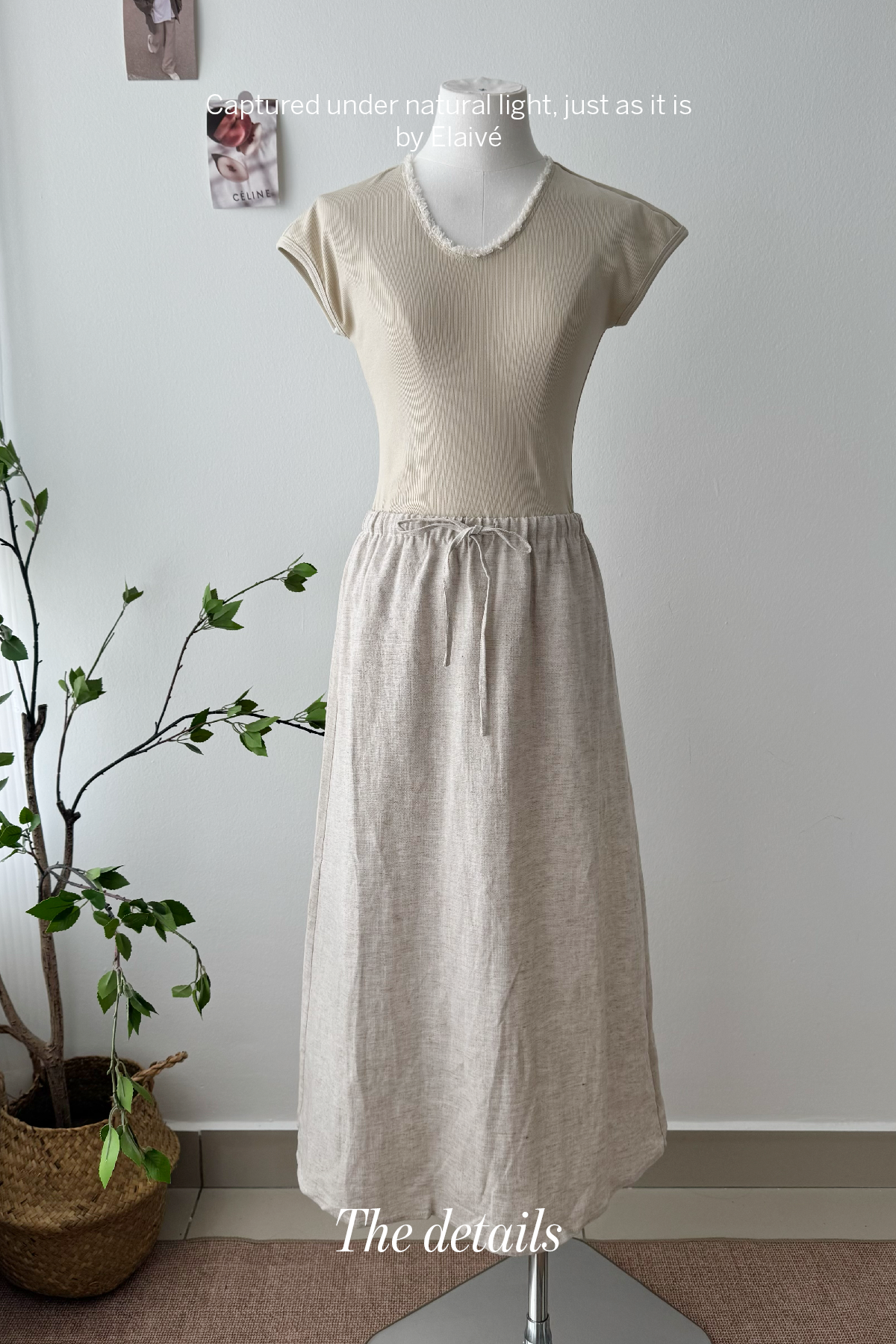 Canvas Muse • Panelled Cotton Linen Dress