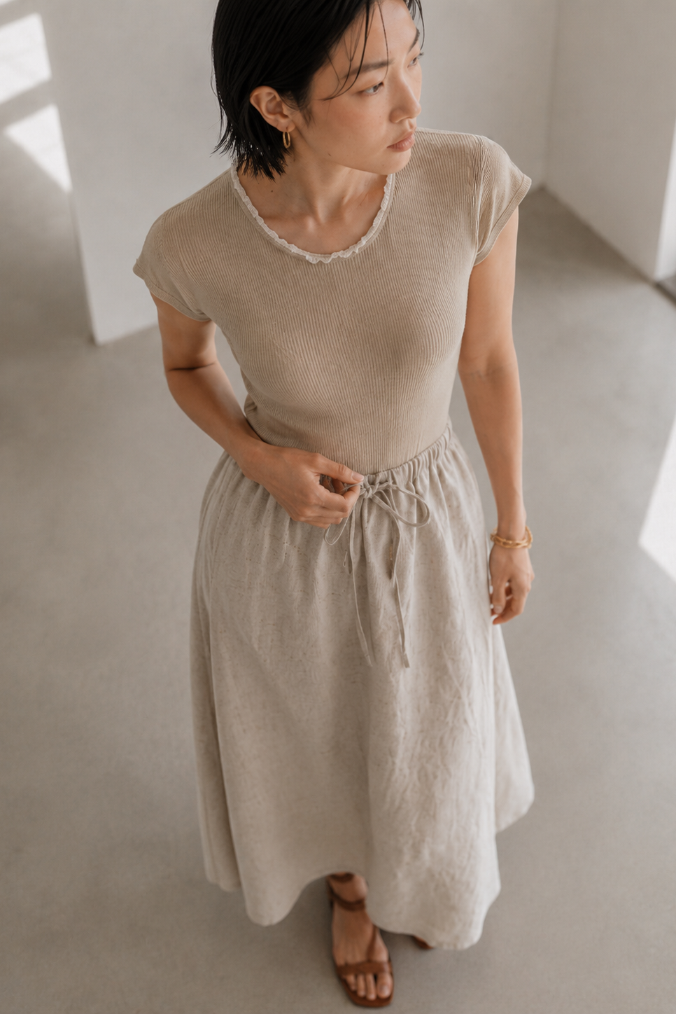 Canvas Muse • Panelled Cotton Linen Dress
