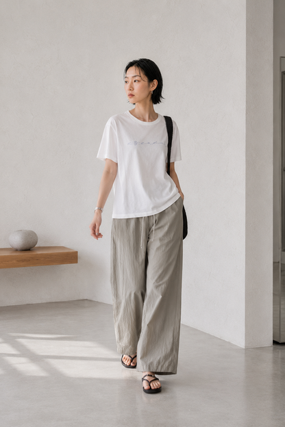 Soft Script • Relaxed Tee