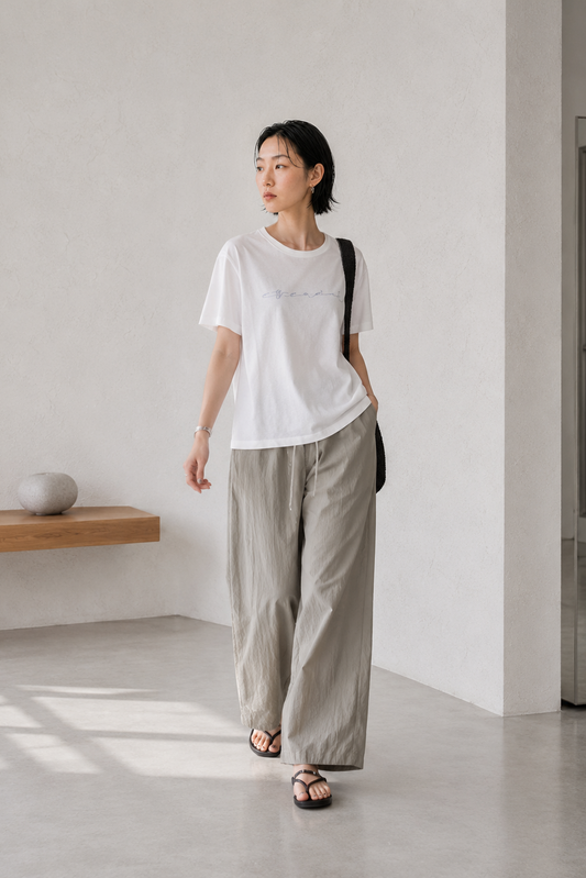Soft Script • Relaxed Tee