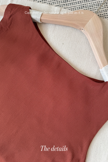 Effortless Chic • Sleeveless Top with Side Knot