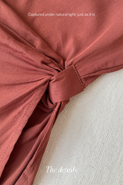 Effortless Chic • Sleeveless Top with Side Knot