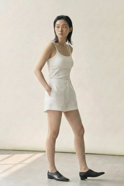 Soft Base • Cotton Padded Spaghetti Cami