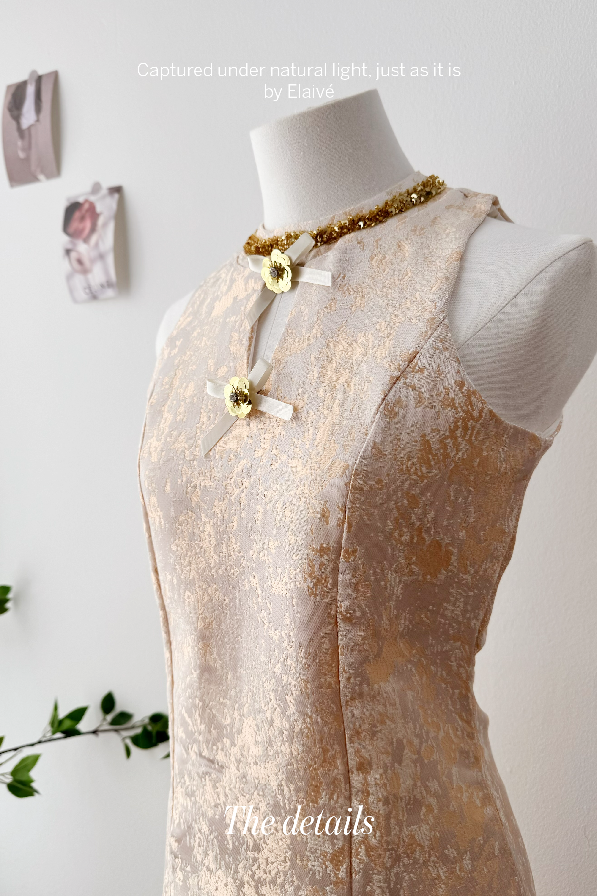 Gilded Muse • Fringe Qipao Dress