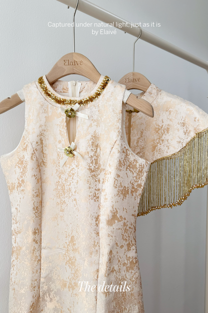 Gilded Muse • Fringe Qipao Dress