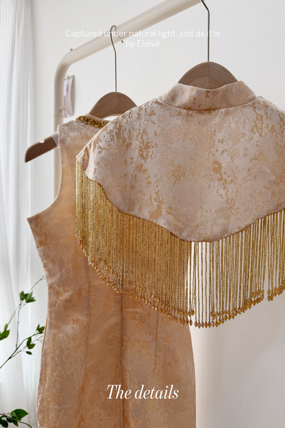 Gilded Muse • Fringe Qipao Dress