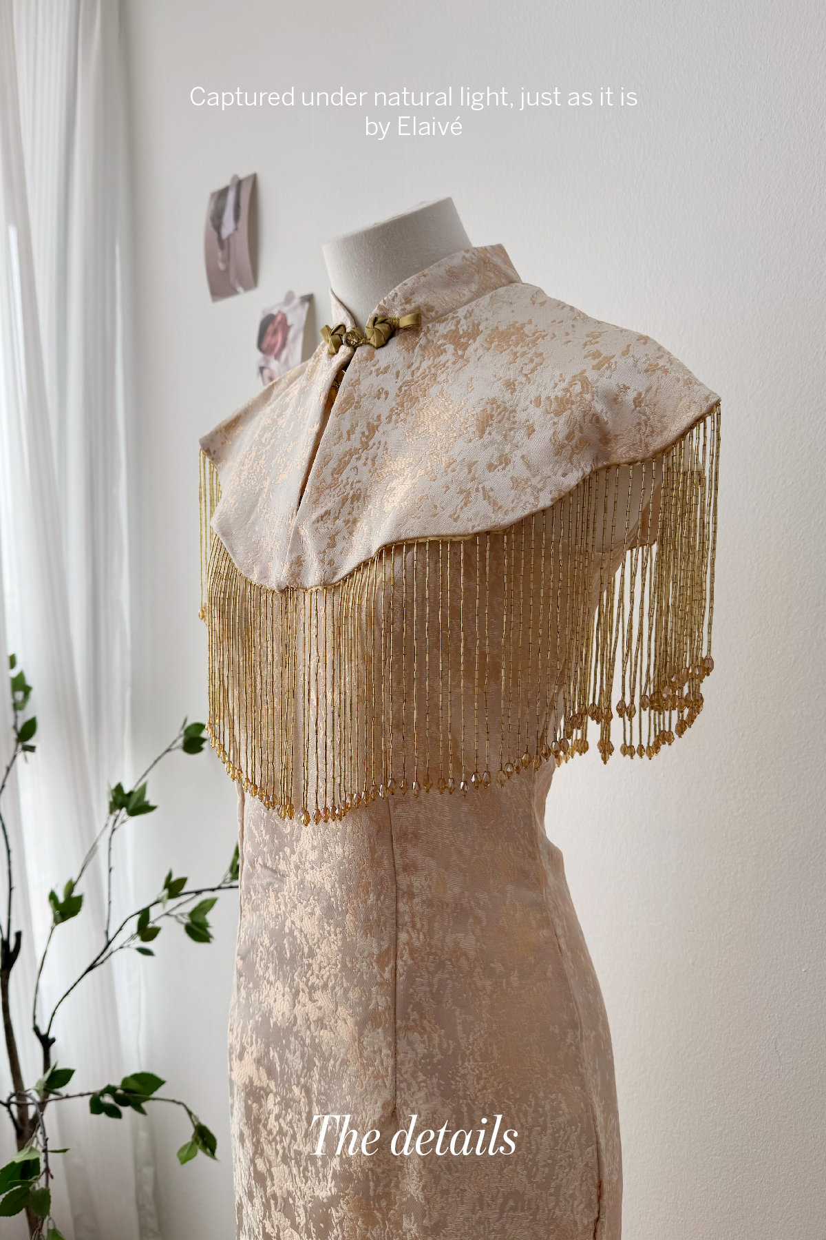 Gilded Muse • Fringe Qipao Dress