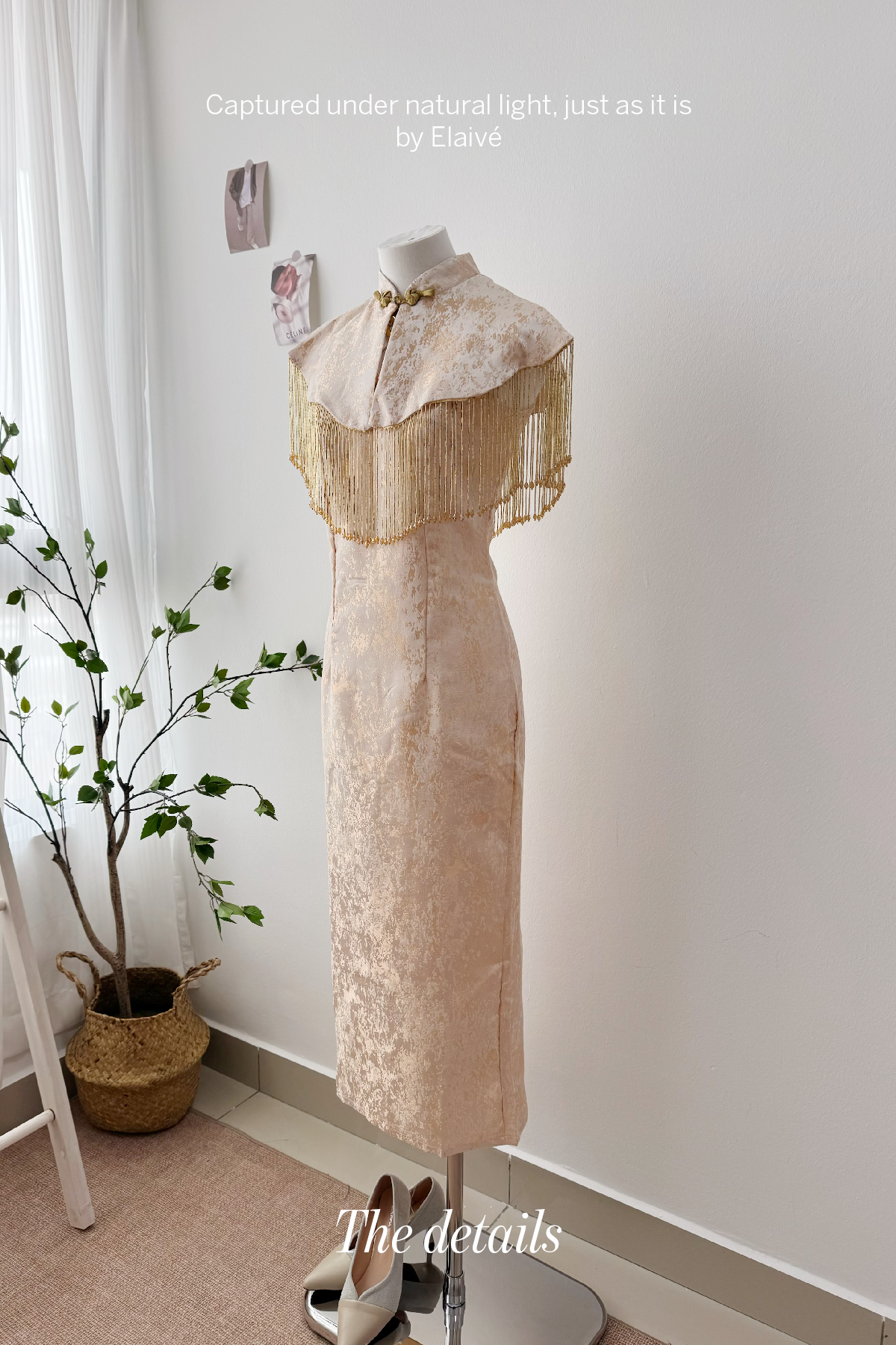 Gilded Muse • Fringe Qipao Dress