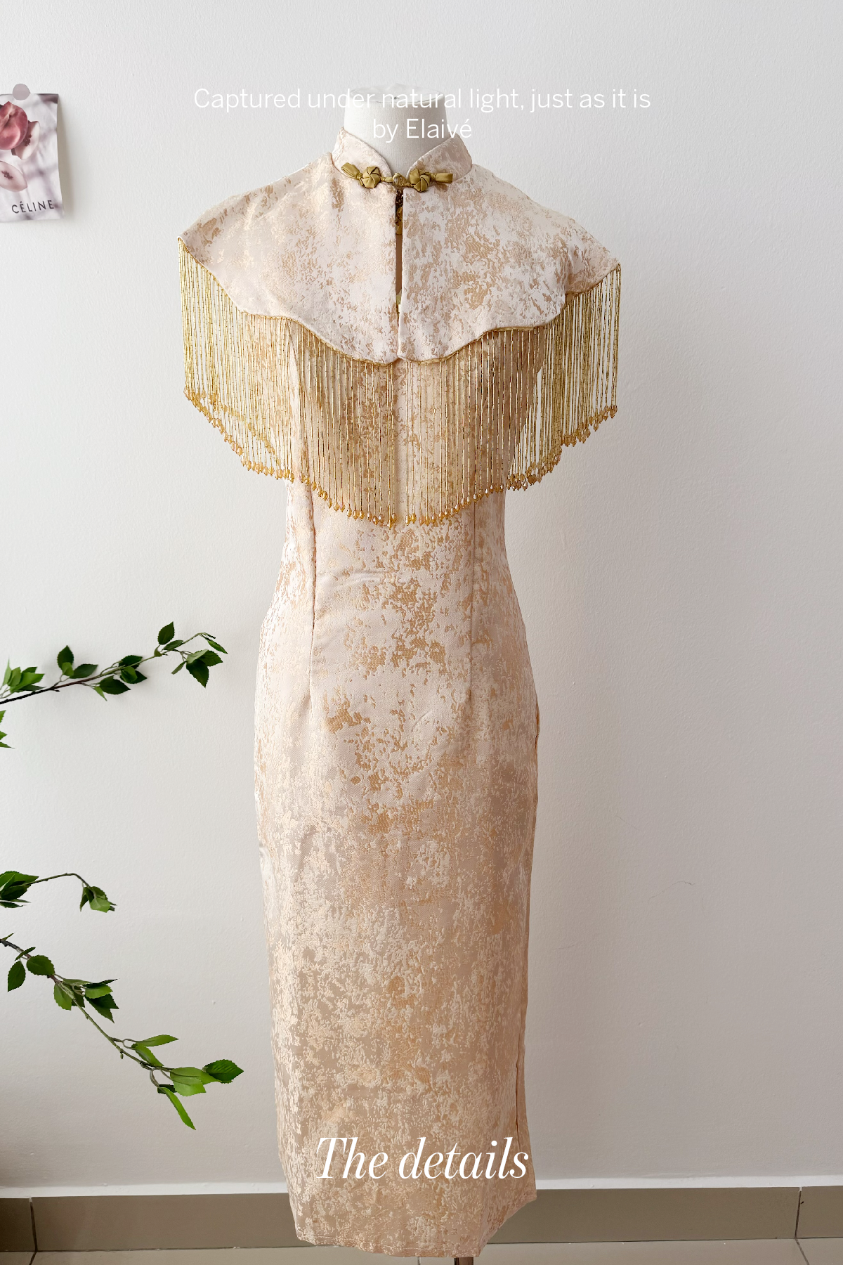 Gilded Muse • Fringe Qipao Dress