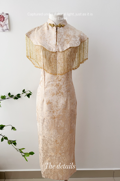 Gilded Muse • Fringe Qipao Dress