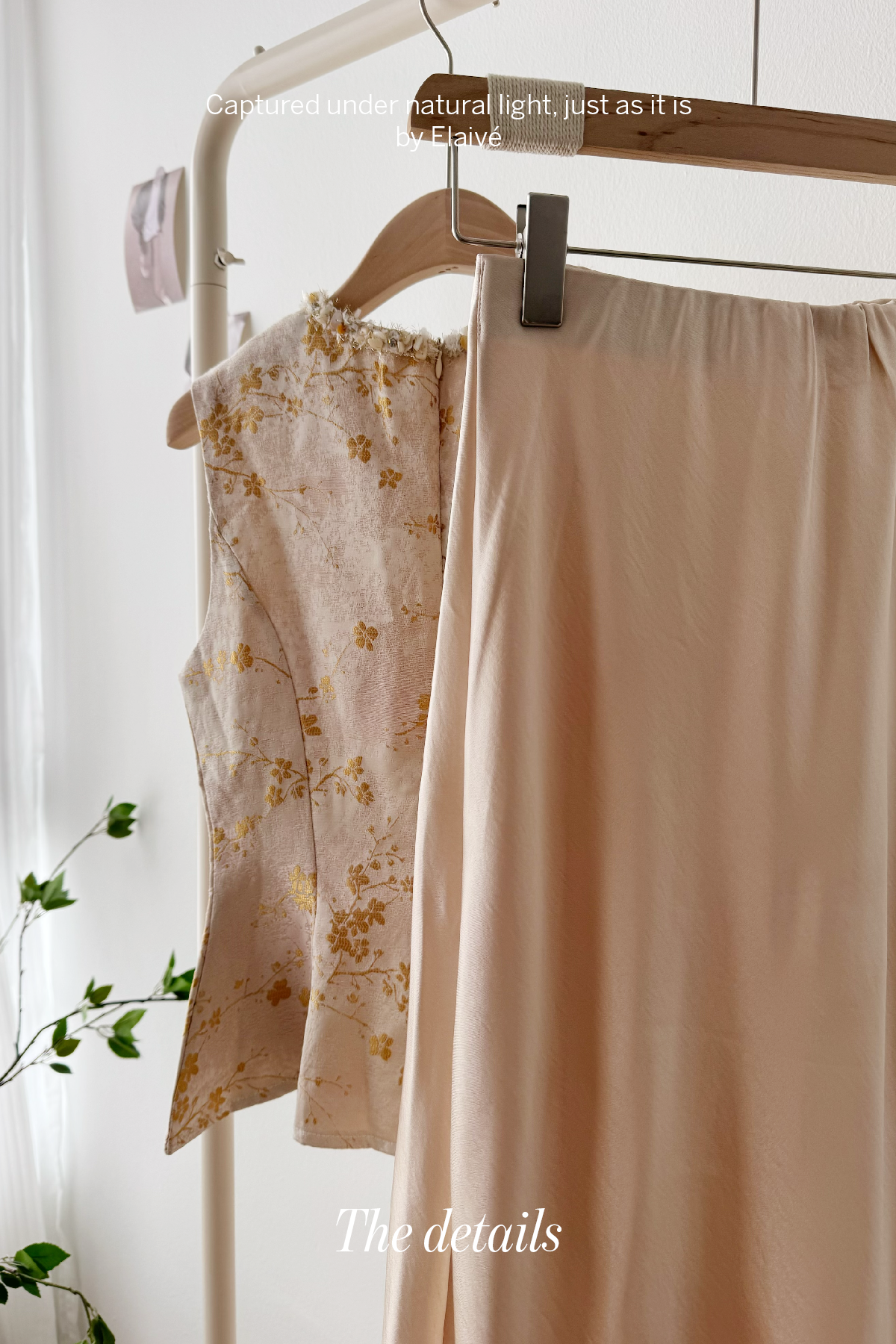 Gilded Poise • Jacquard Peplum Set