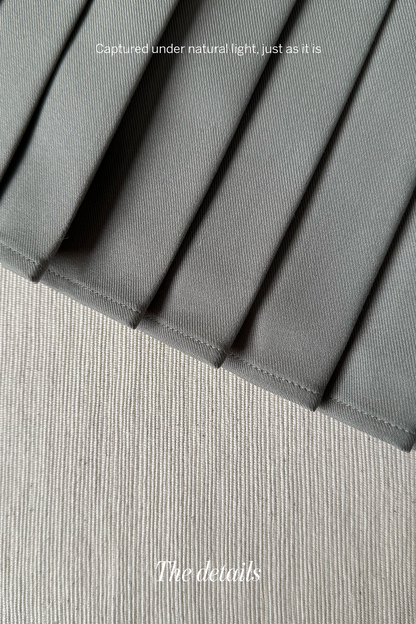 Grace Poise • French Chic Vest & Pleated Skirt Set