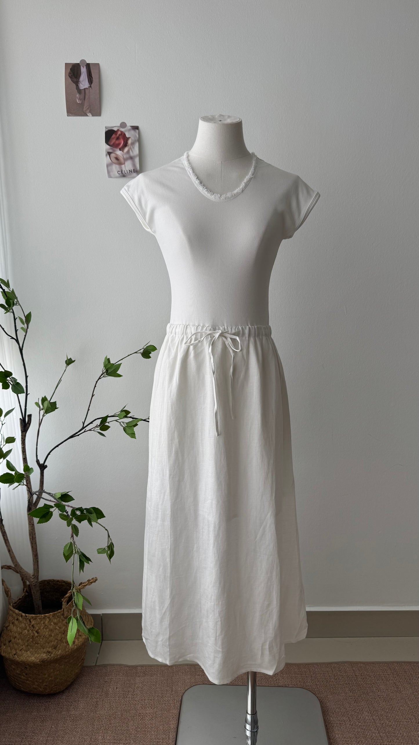 Canvas Muse • Panelled Cotton Linen Dress