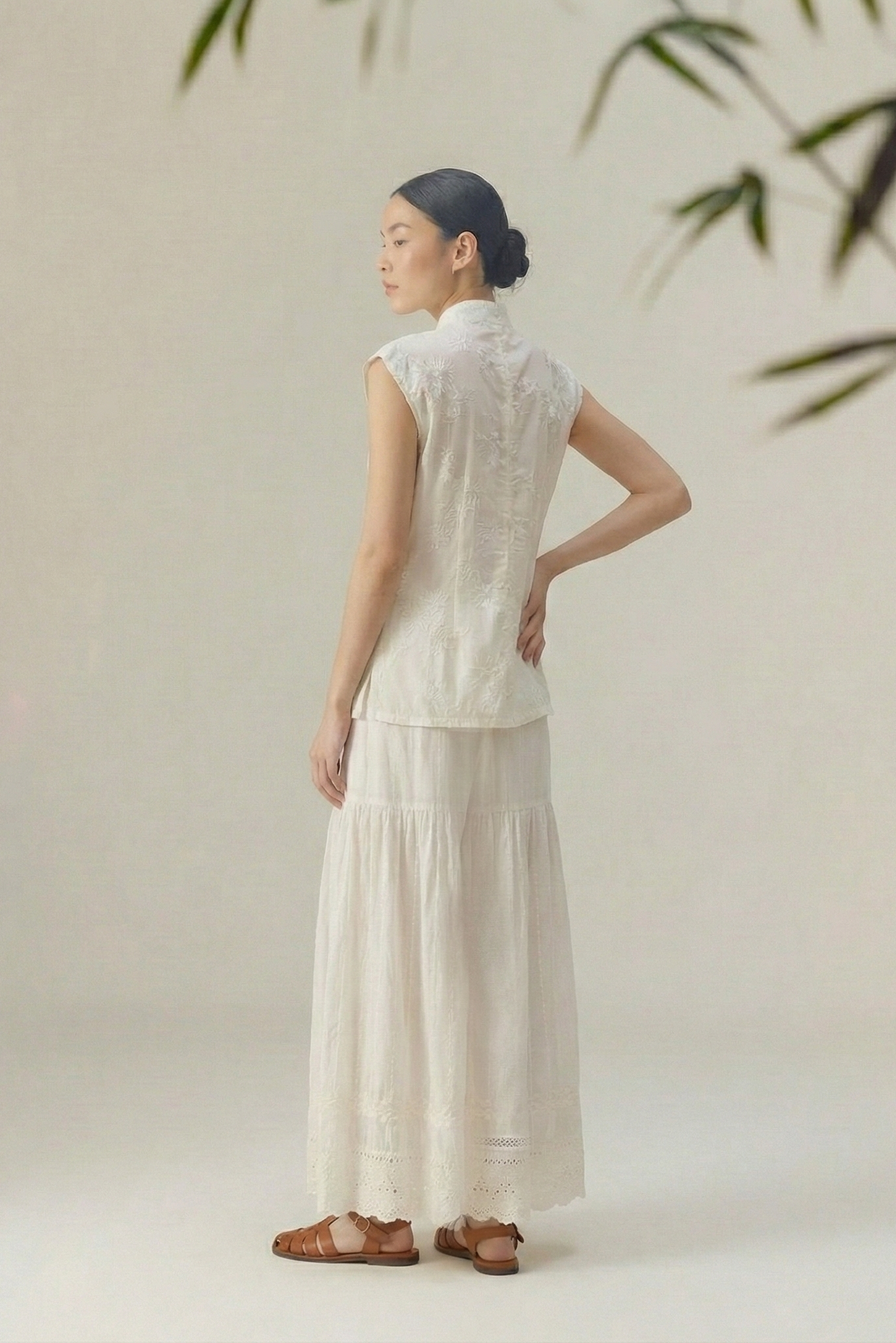 Jade Accent • Neo-Chinese Two-Piece Set