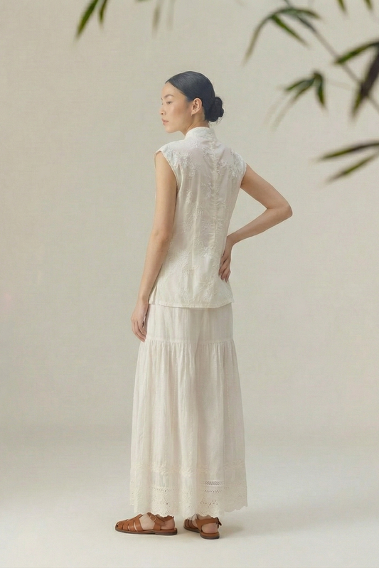 Jade Accent • Neo-Chinese Two-Piece Set