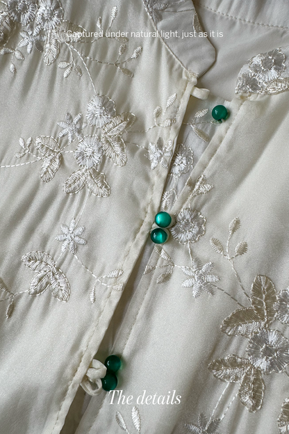 Jade Accent • Neo-Chinese Two-Piece Set