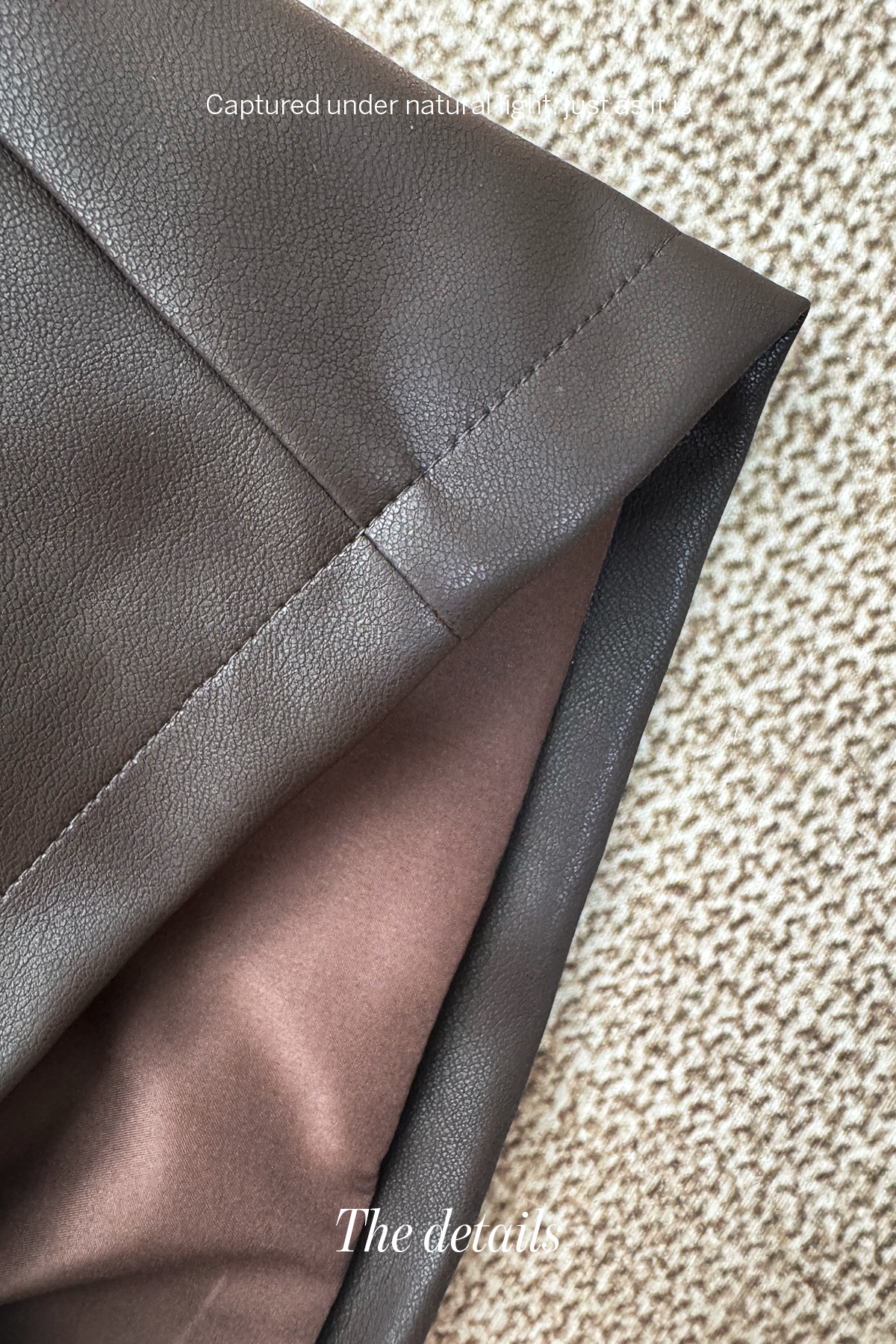 Light Attitude • High-Waist Faux Leather A-Line Shorts