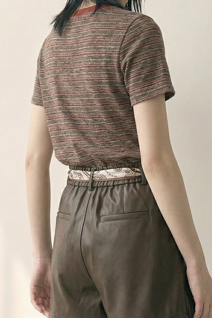 Quiet Lines • Fine-Striped Tee