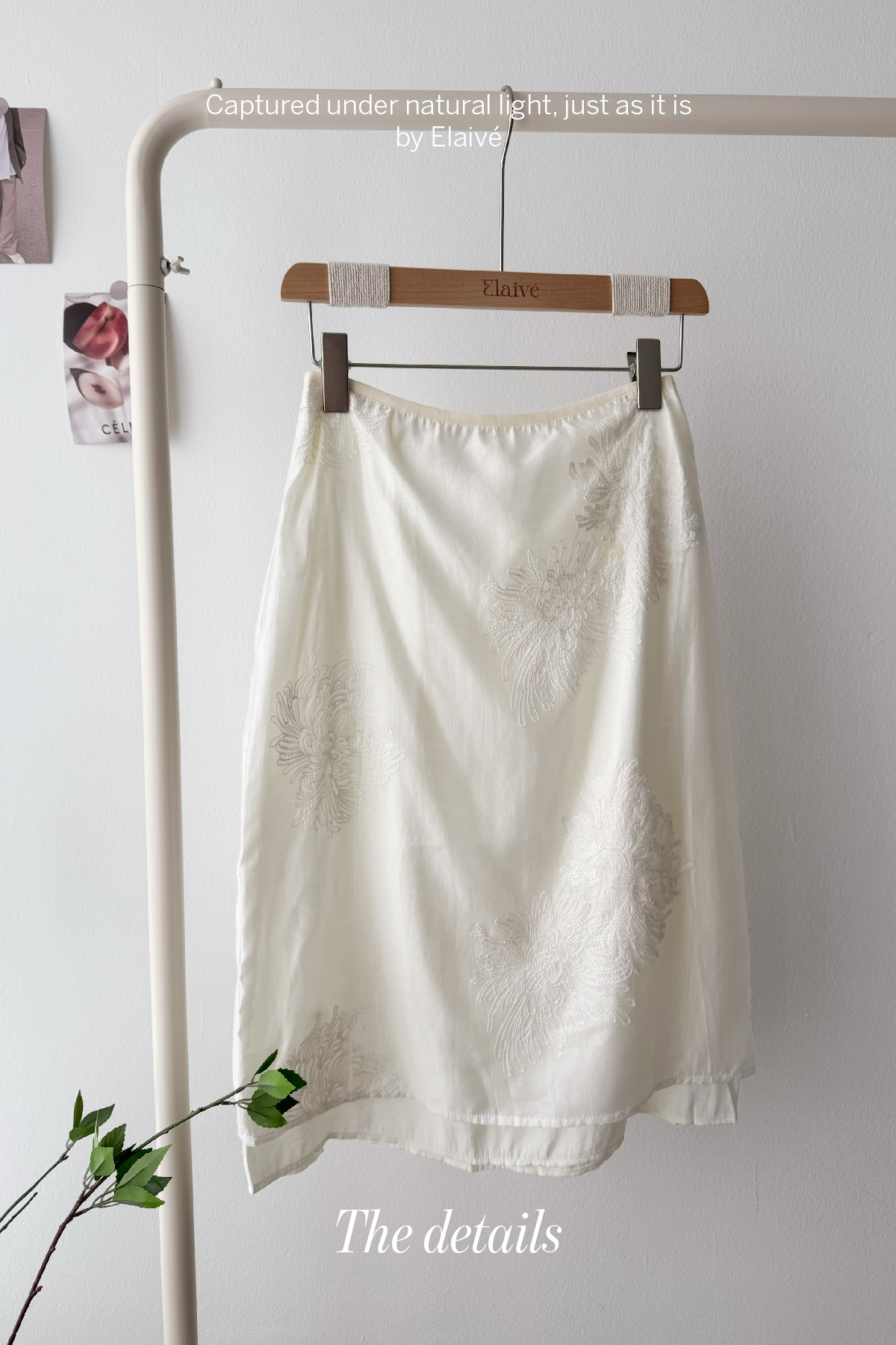 Petal Veil • Sheer Midi Skirt