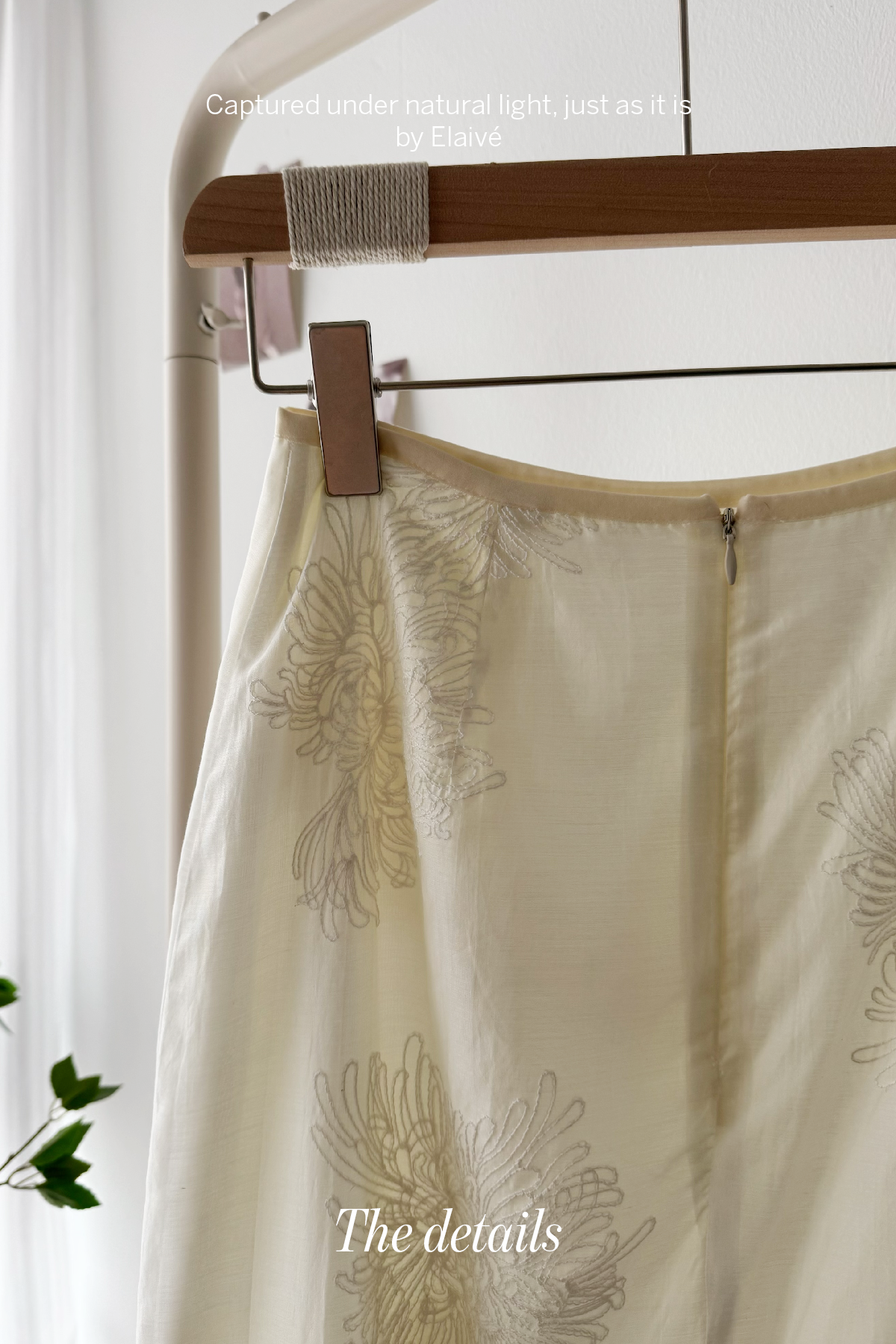 Petal Veil • Sheer Midi Skirt
