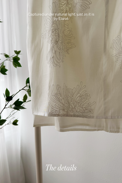 Petal Veil • Sheer Midi Skirt