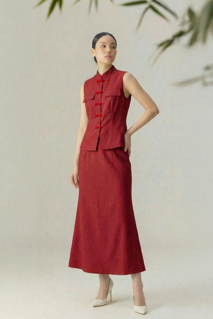 Urban Ritual • Neo-Chinese Mermaid Midi Set