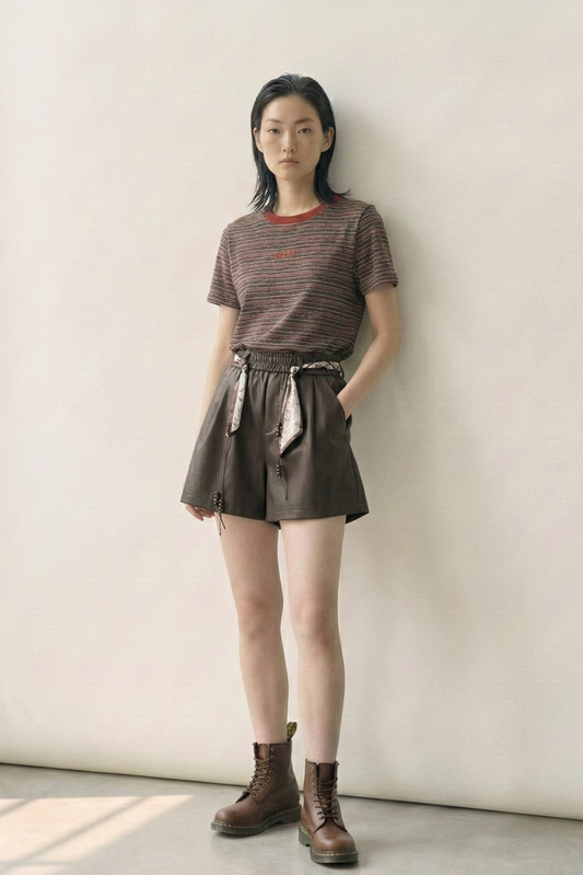 Quiet Lines • Fine-Striped Tee