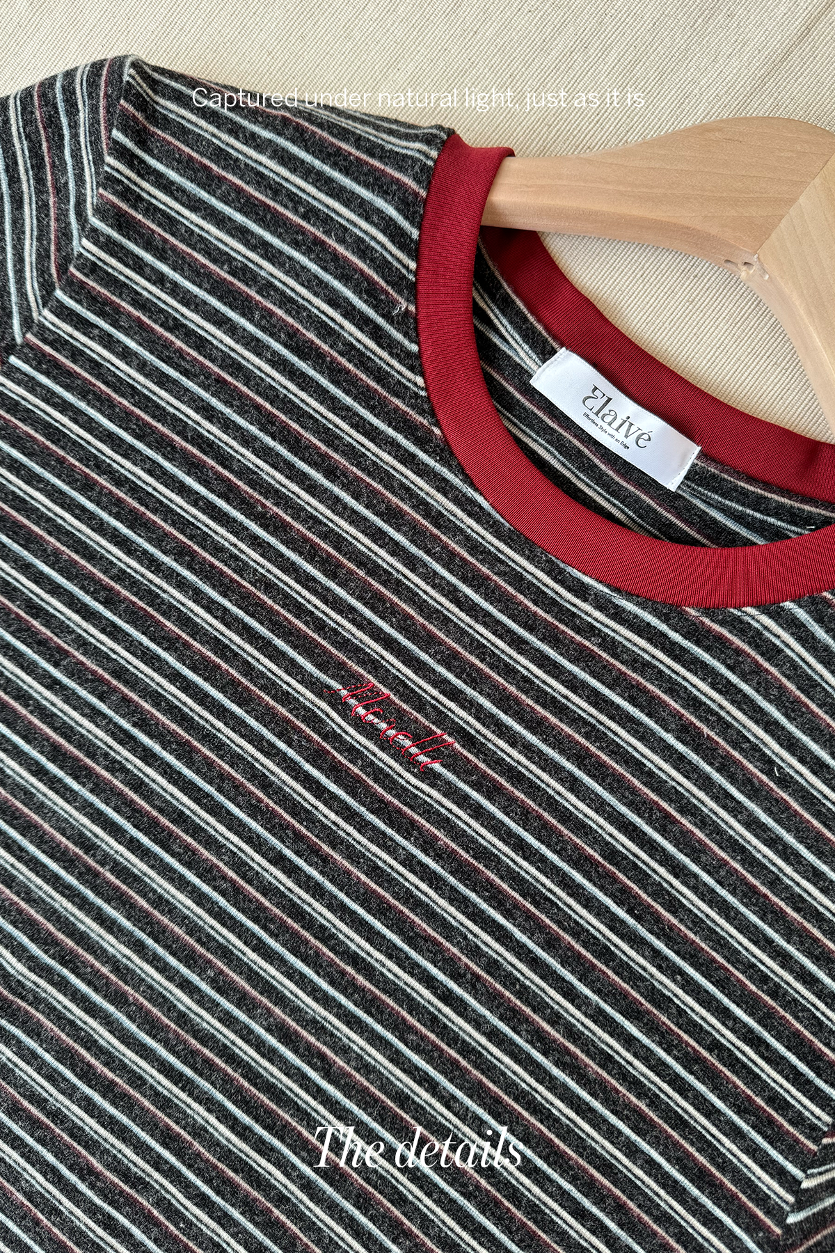 Quiet Lines • Fine-Striped Tee