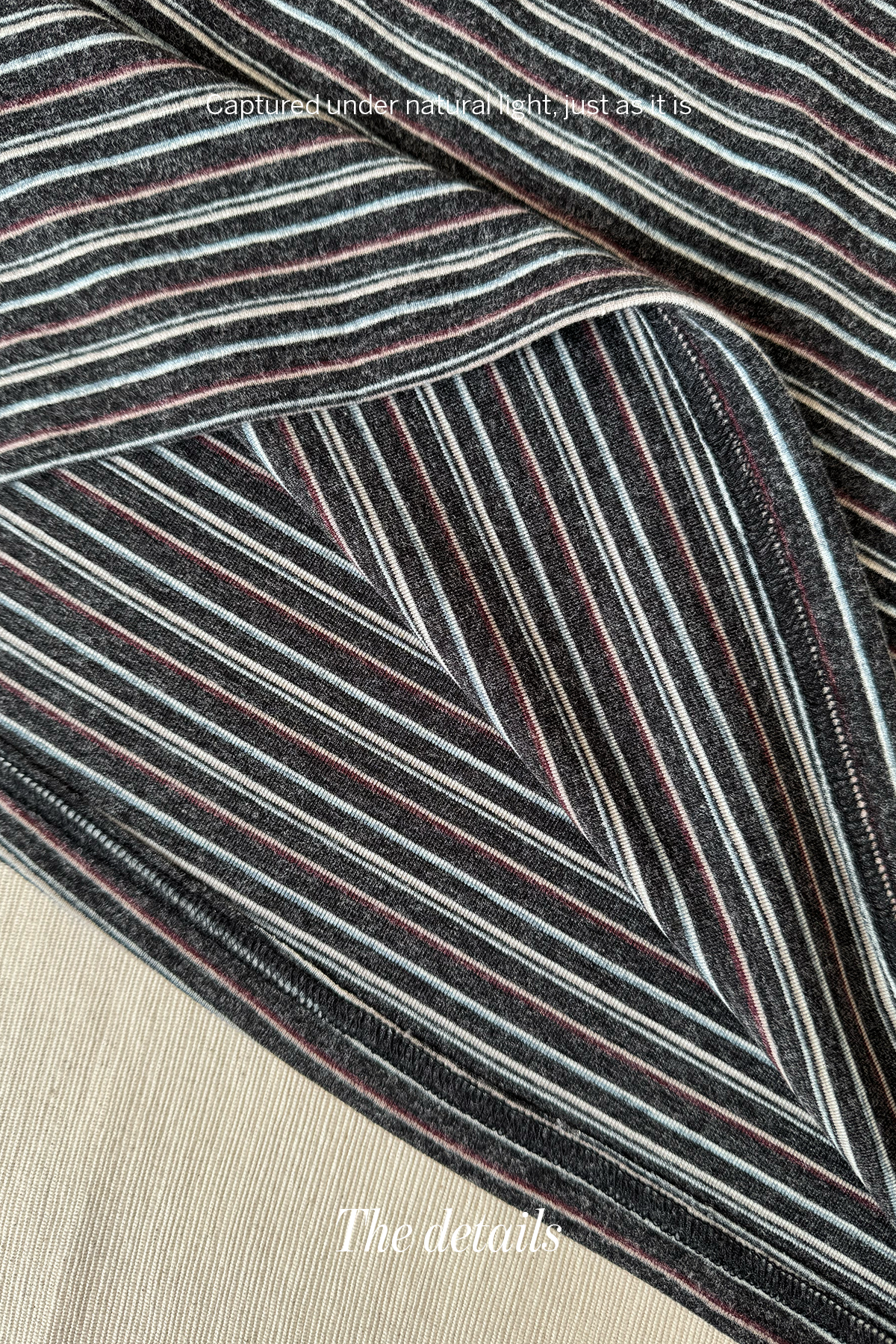 Quiet Lines • Fine-Striped Tee