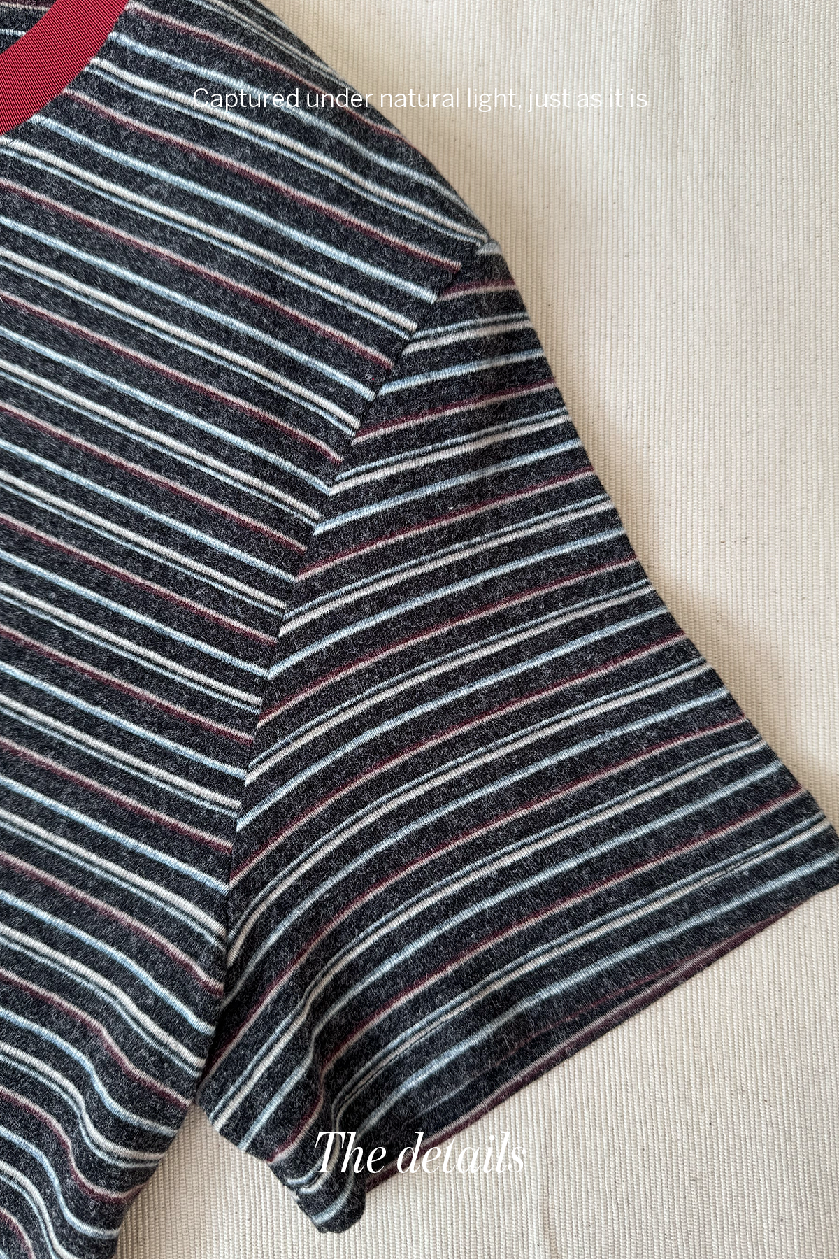 Quiet Lines • Fine-Striped Tee