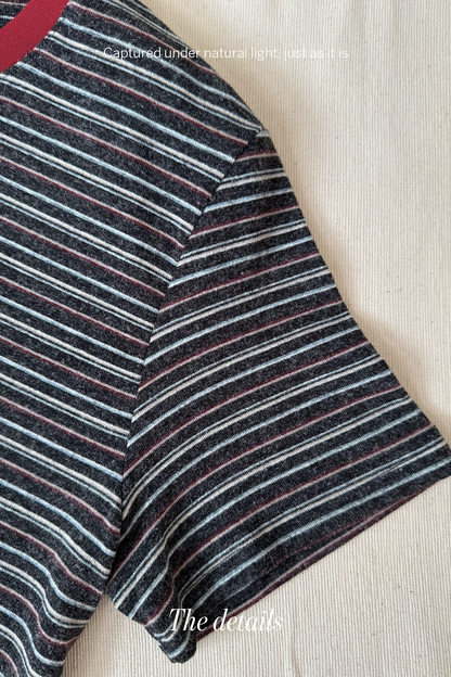 Quiet Lines • Fine-Striped Tee