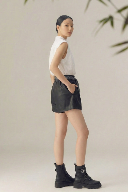 Soft Knot • Neo-Chinese Flutter-Sleeve Top