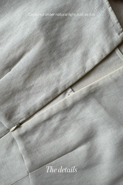 Soft Flow • Korean Tie-Waist Flare Dress