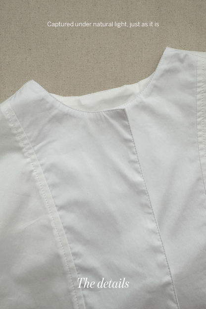 Soft Grace • French Round-Neck Blouse