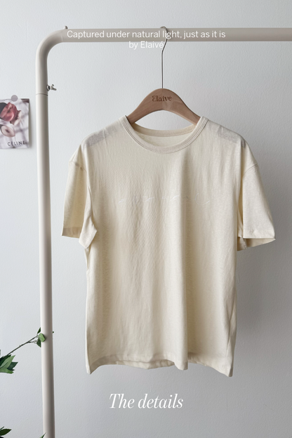 Soft Script • Relaxed Tee