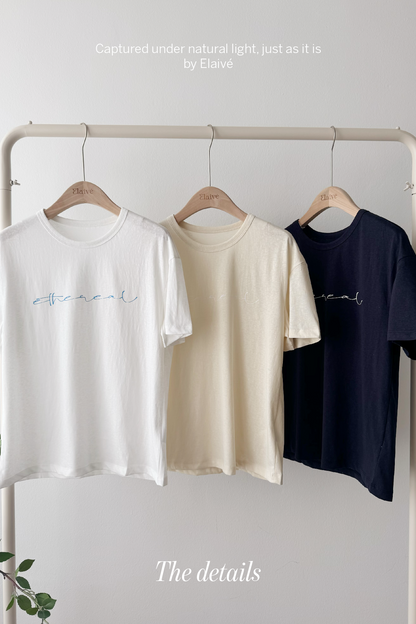 Soft Script • Relaxed Tee