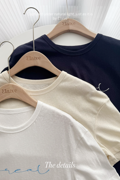 Soft Script • Relaxed Tee