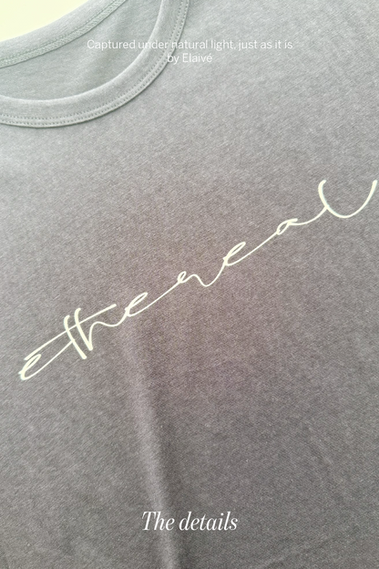 Soft Script • Relaxed Tee