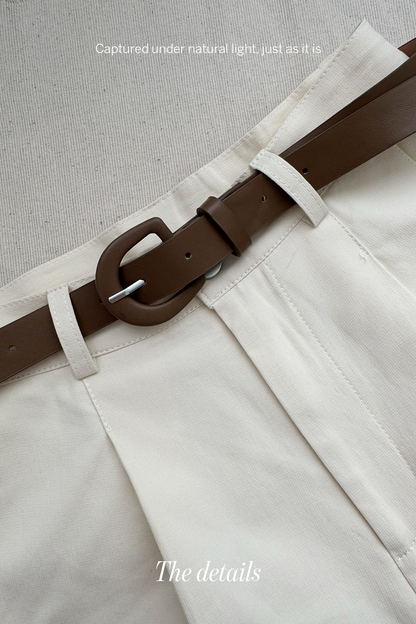 Utility Ease • Korean Chic High-Waist Cargo Shorts
