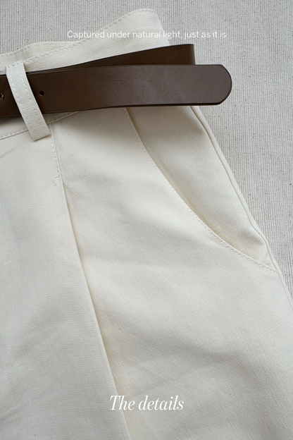 Utility Ease • Korean Chic High-Waist Cargo Shorts