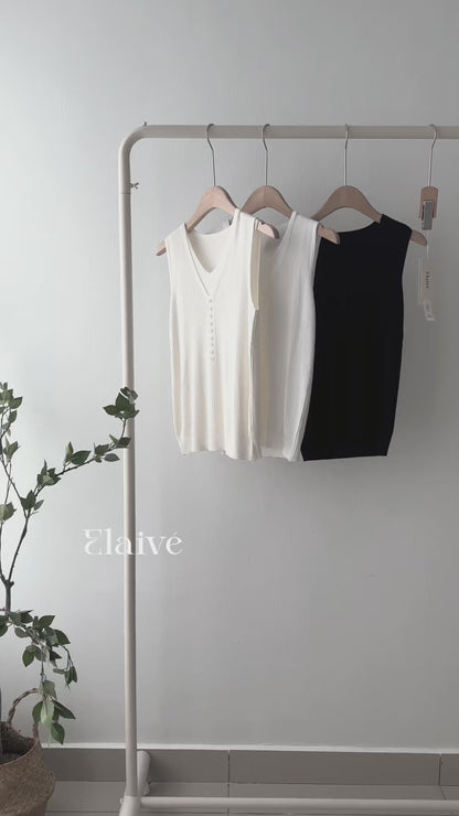 Cool Layer • Faux-Layer Ice Silk Knit Tank