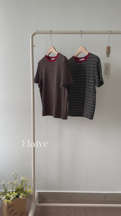 Quiet Lines • Fine-Striped Tee